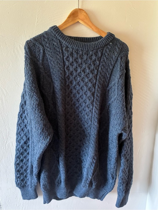 The Irish Store Other - The Irish Store Men’s XL Wool Fisherman Sweater Blue